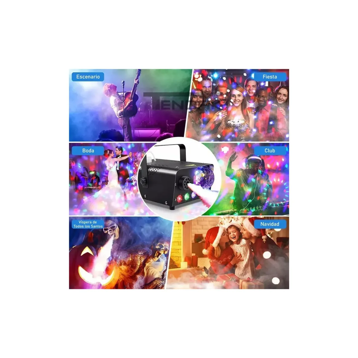 GENERICO - Maquina De Humo Astro Luces Led Rgb Para Dj Escenario Fiesta