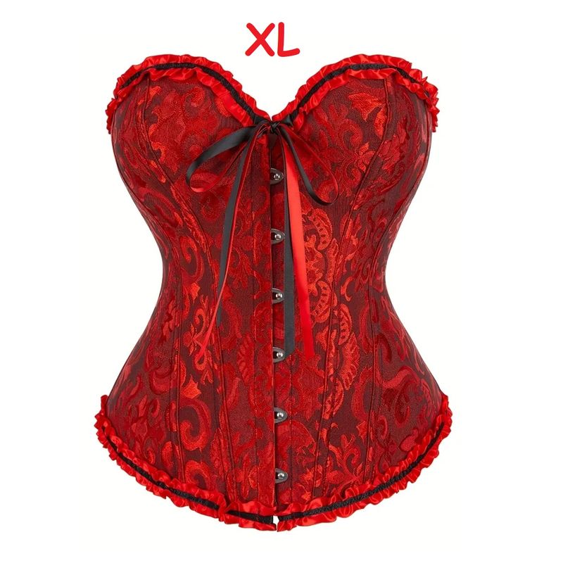 GENERICO - CORSET VICTORIANO LENCERIA SEXY DE ALTA COMPRESION XL