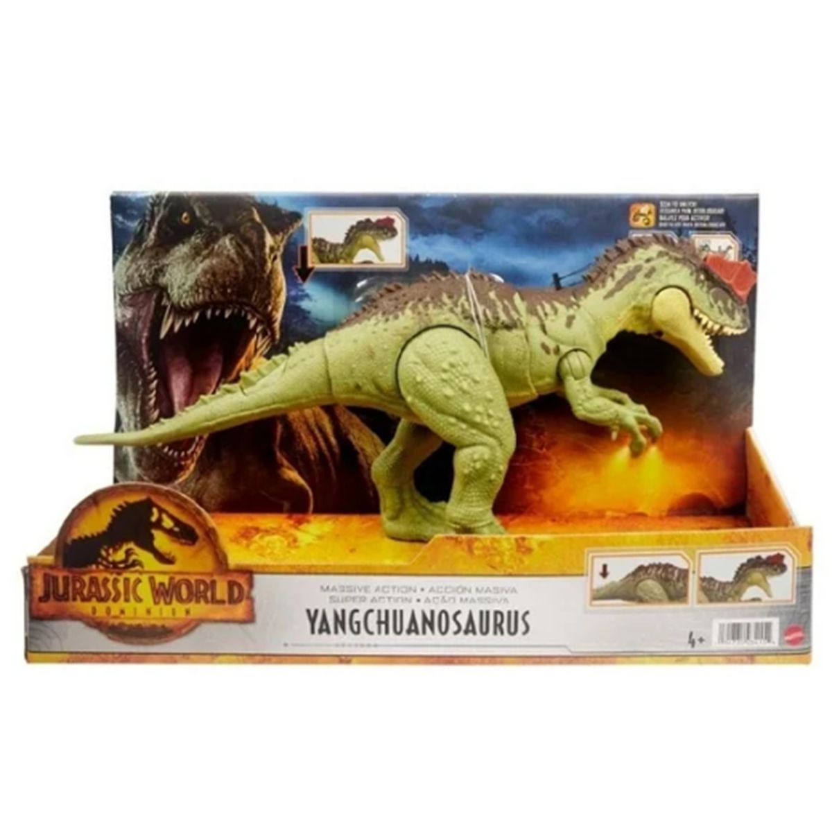 JURASSIC PARK - Figura Dinosaurio Yangchuanosaurus Acción Masiva