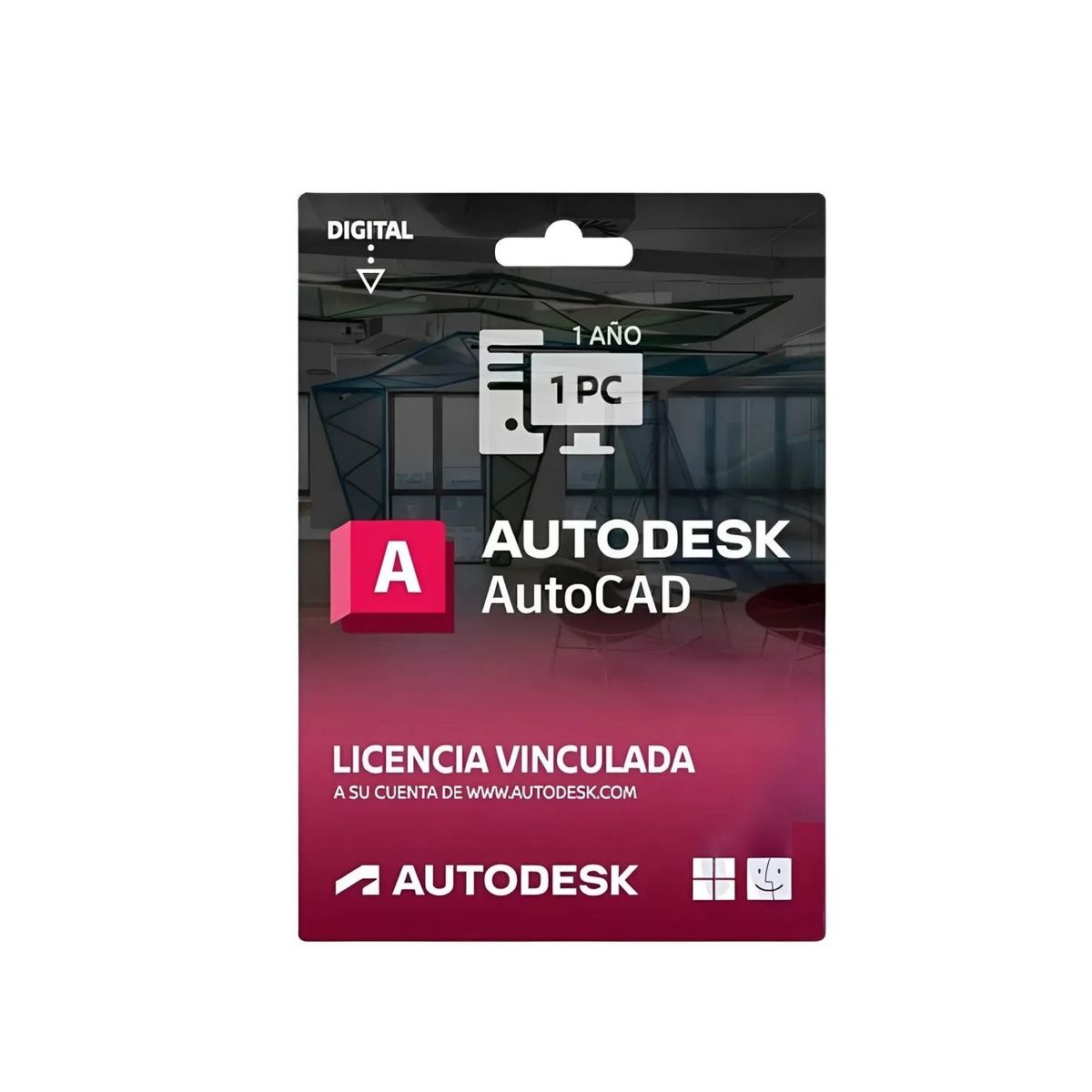 GENERICO - Licencia Autodesk AutoCad Edu digital, 1 año, 1 usuario, licencia vinculada a correo