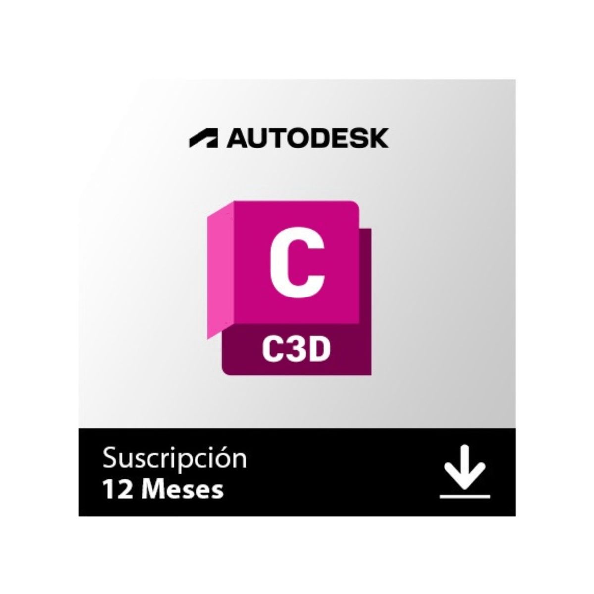 MICROSOFT - Licencia Autodesk Civil 3D EDU digital, 1 año, 1 usuario, licencia vinculada a correo