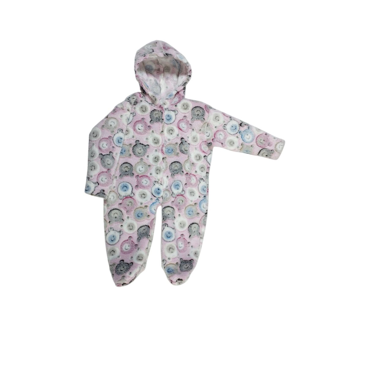 GENERICO - Enterizo con capucha de felpa Osos