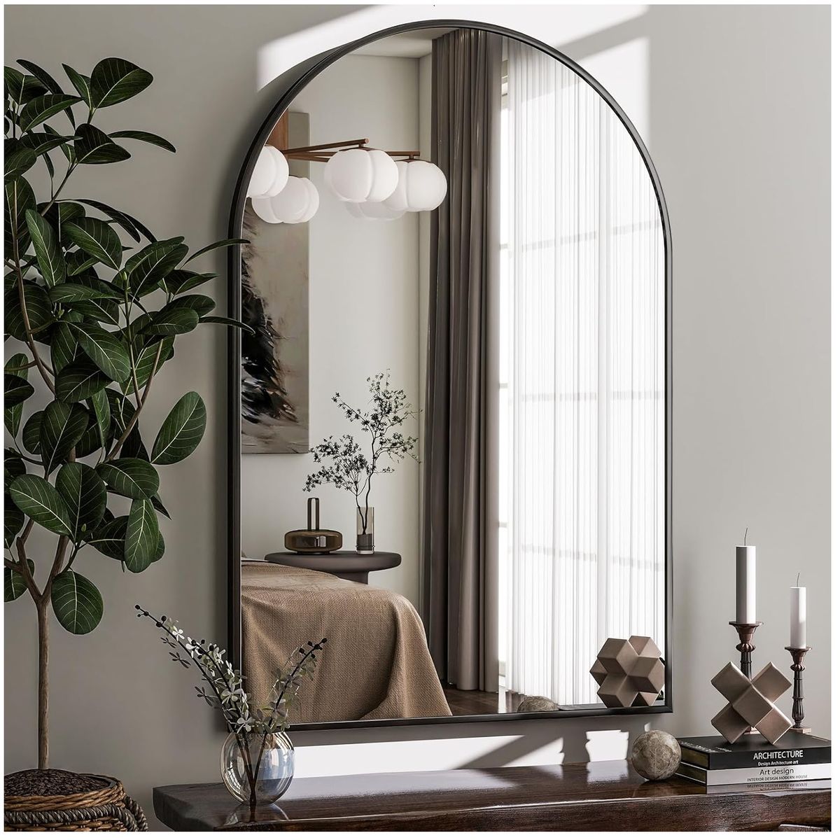 GENERICO - Espejo decorativo arco 90x60 cm