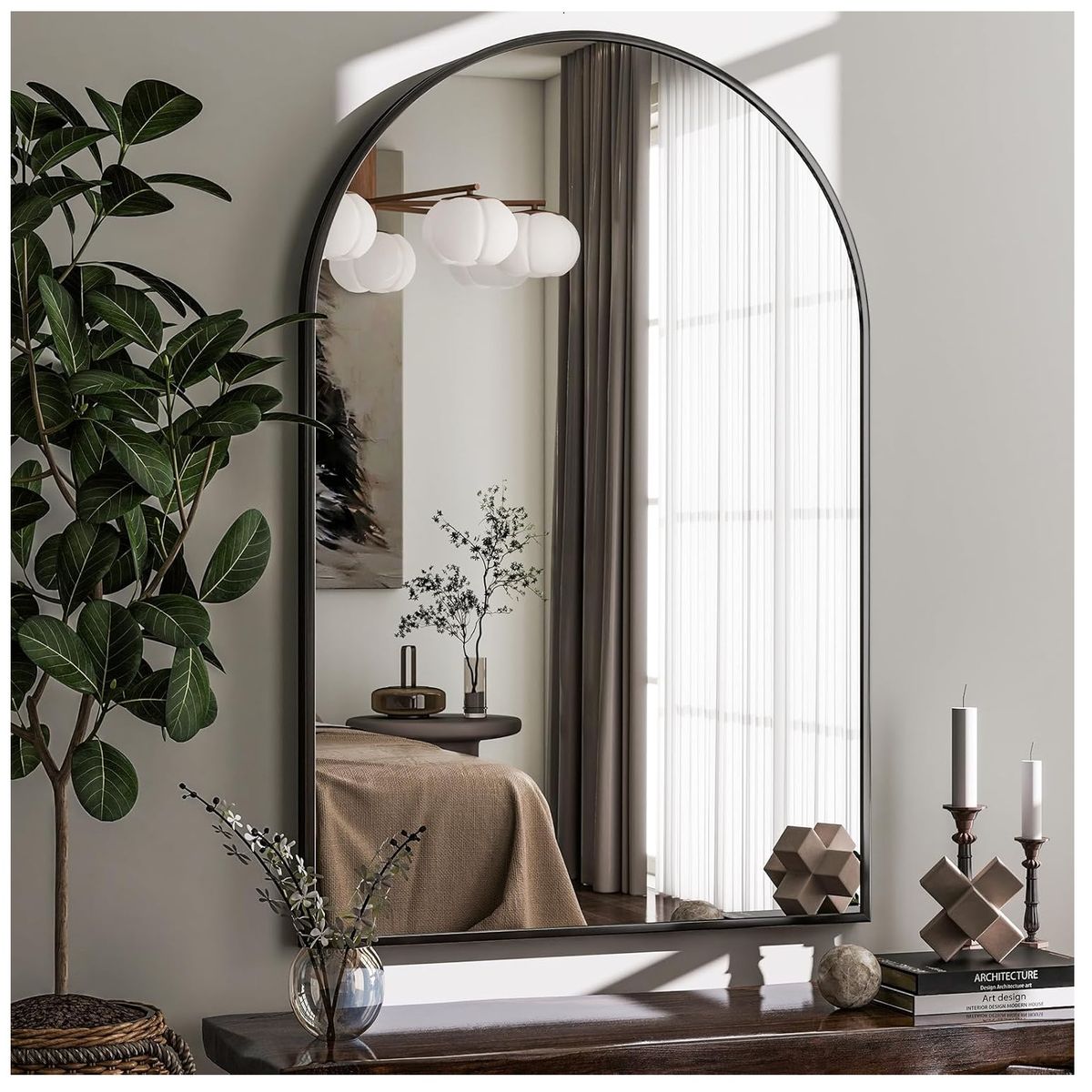 GENERICO - Espejo decorativo arco 90x60 cm