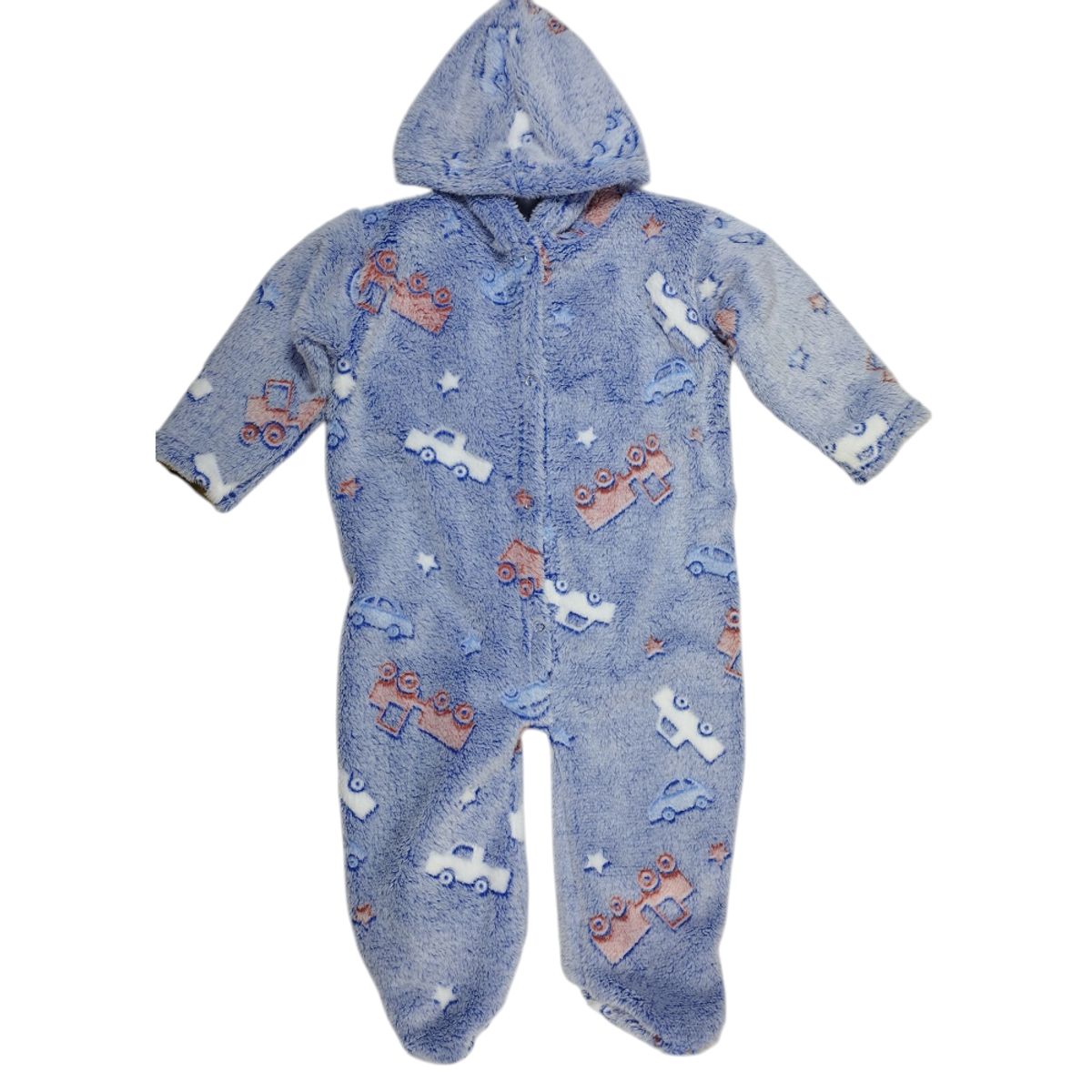 GENERICO - Enterizo con capucha de felpa Tren