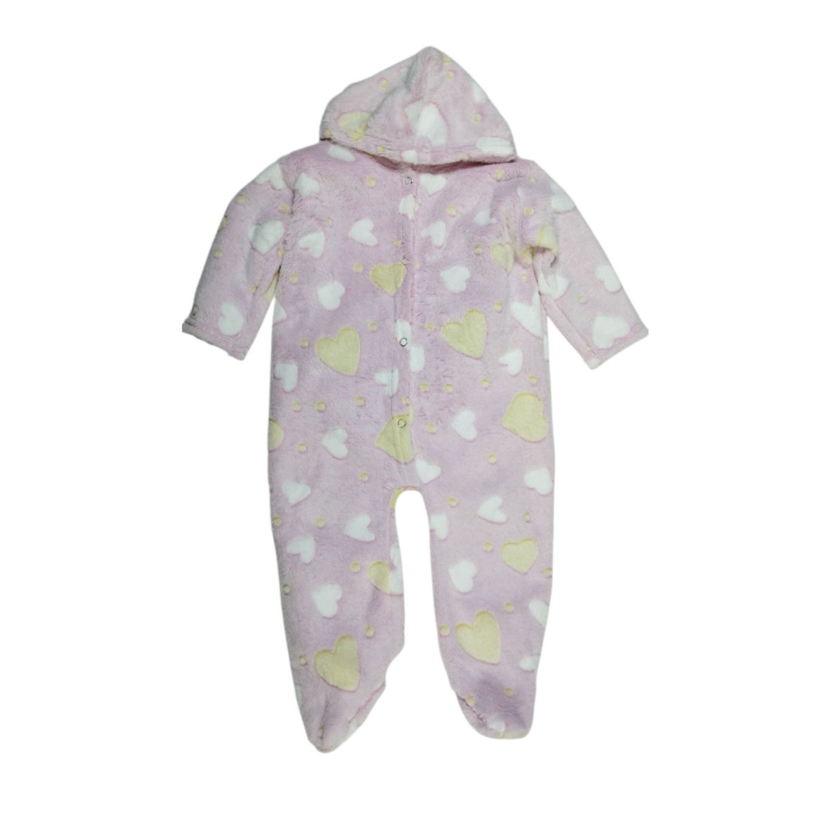 GENERICO - Enterizo con capucha de felpa Corazones