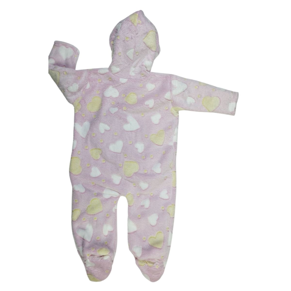 GENERICO - Enterizo con capucha de felpa Corazones