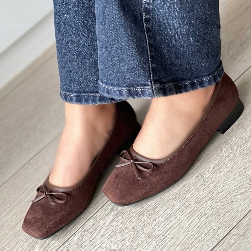 GENERICO - BALERINA BALET MARRON MORI PARA MUJER