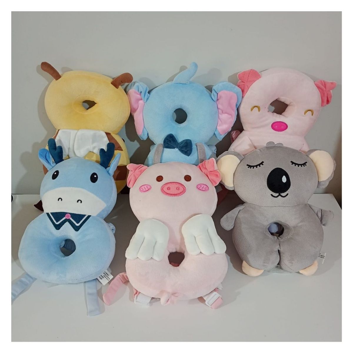 GENERICO - Mochila Antigolpes para Bebé Diseño Animalitos - Niño