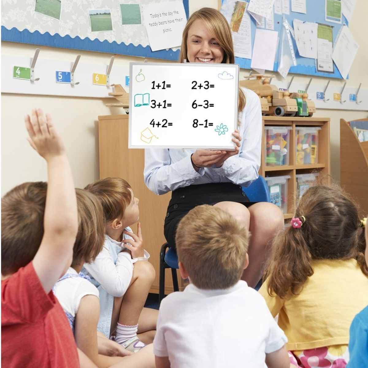 GENERICO - Kit 2 Pizarra blanca doble cara M de 40x30