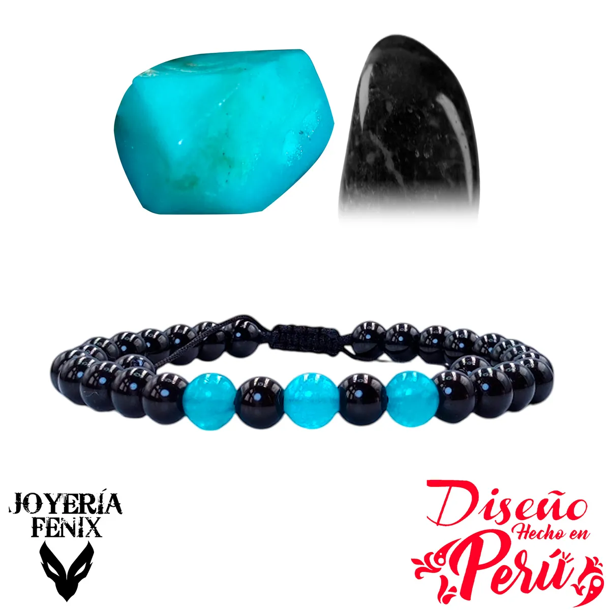 JOYERIA FENIX - Pulsera Turmalina Protectora - Joyería Fénix