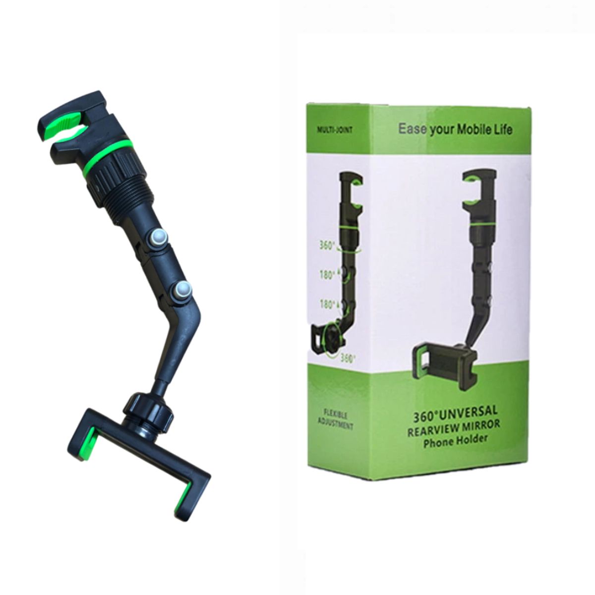 GENERICO - Soporte Holder de Celular con Sujeción a Presión para auto - Verde