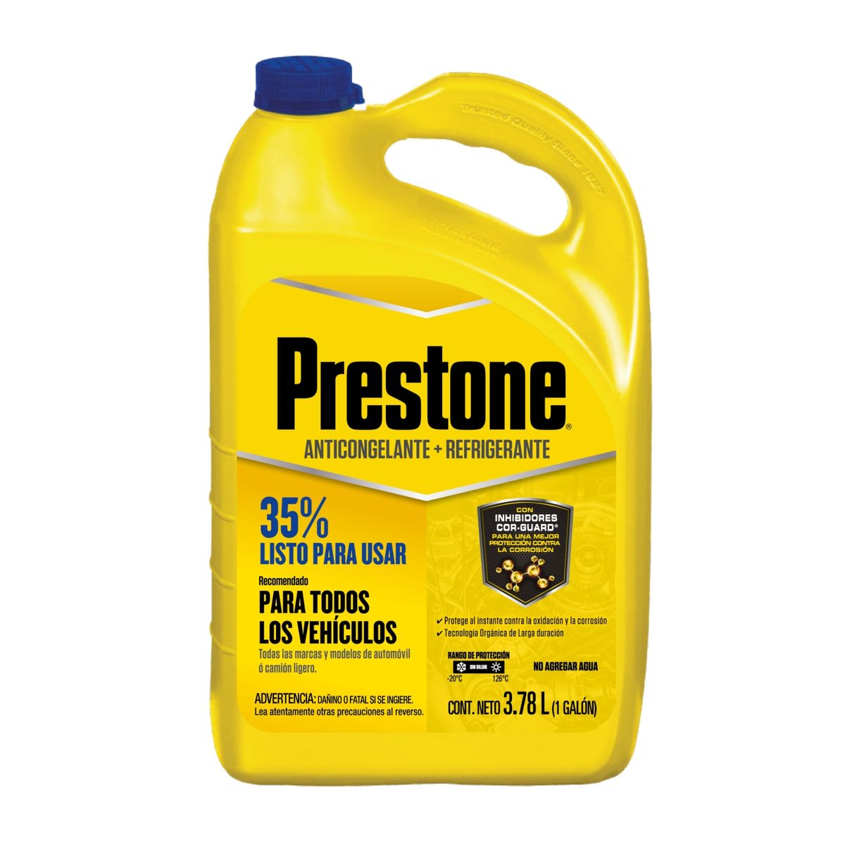 PRESTONE - Refrigerante anticongelante al 35% amarillo 1 gln.