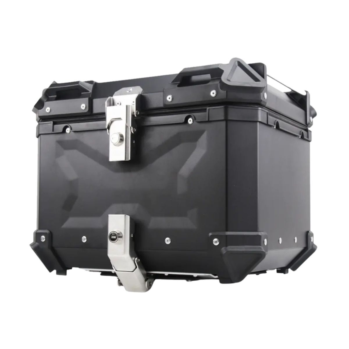 GENERICO - Cajuela de Aluminio con 55L de Capacidad y Respaldar de Moto
