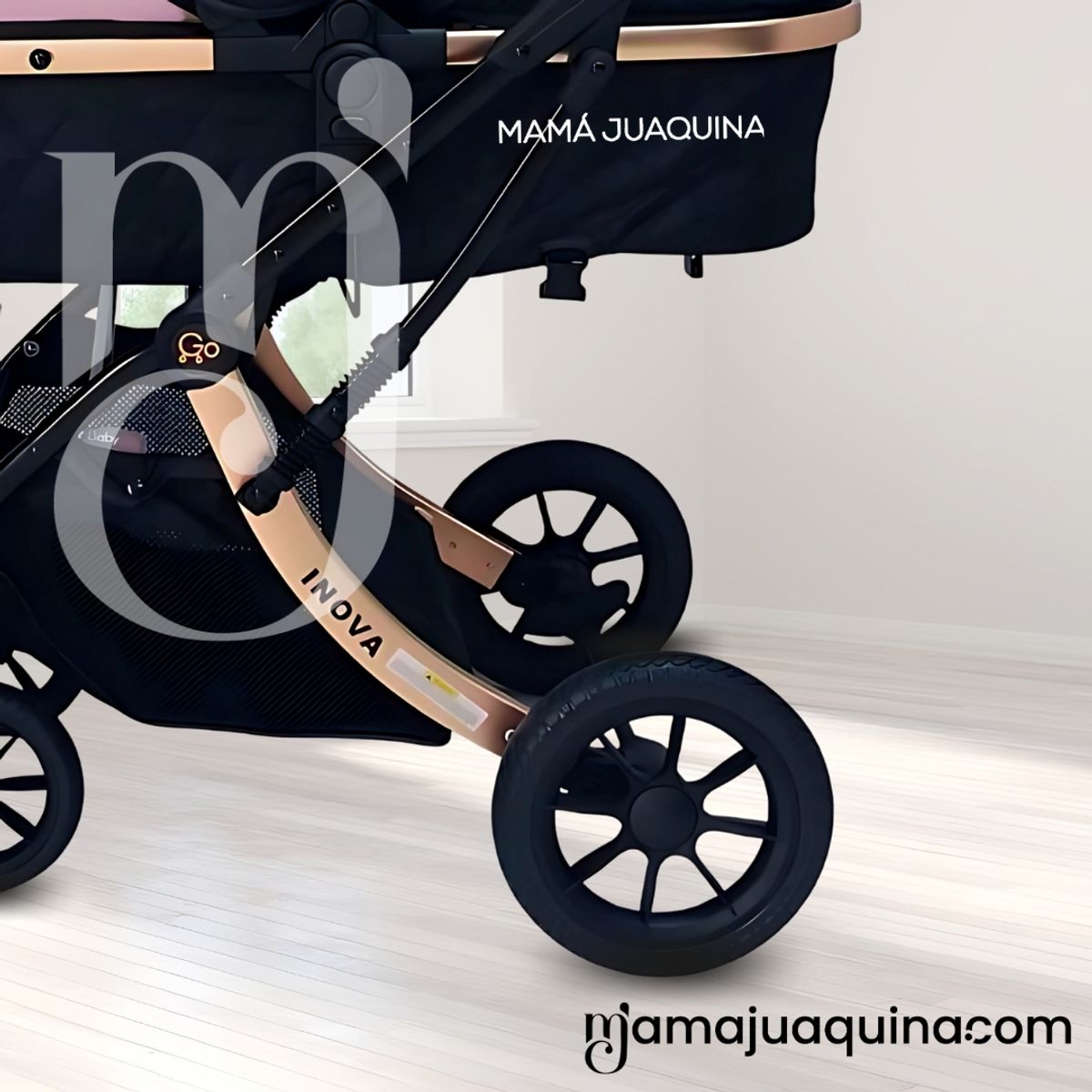 BABY - Coche Moisés Travel System «INOVA PLUS» de Lujo Pink