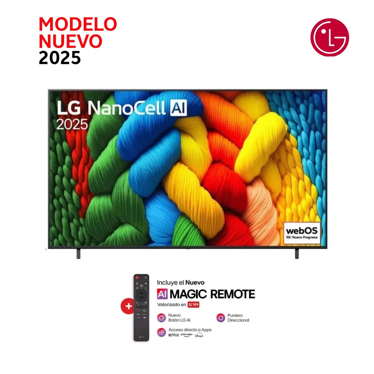 LG - Televisor Smart 4K 55 LG NanoCell 55NANO80ASA