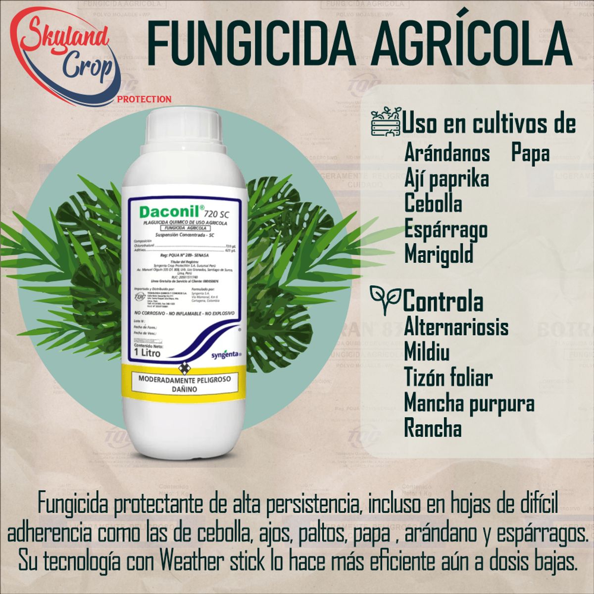 GENERICO - DACONIL 720SC 1L FUNGICIDA AGRÍCOLA