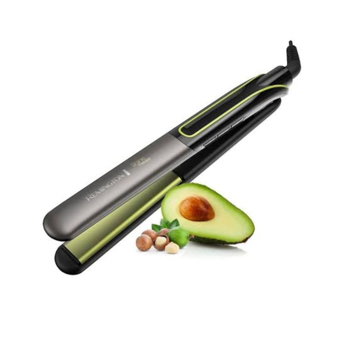 REMINGTON - PLANCHA ALISADORA REMIGTON S12A SHINE THERAPY AGUACATE CON MACADAMIA