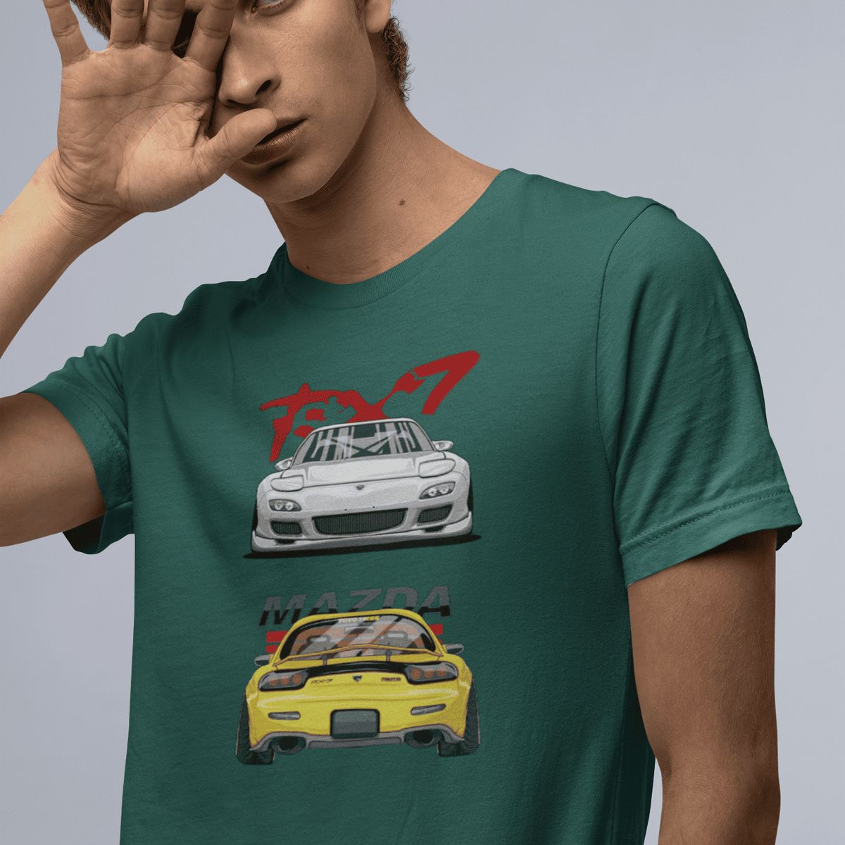 GENERICO - Polo RX7 Camiseta de Autos de Carreras JDM Algodon