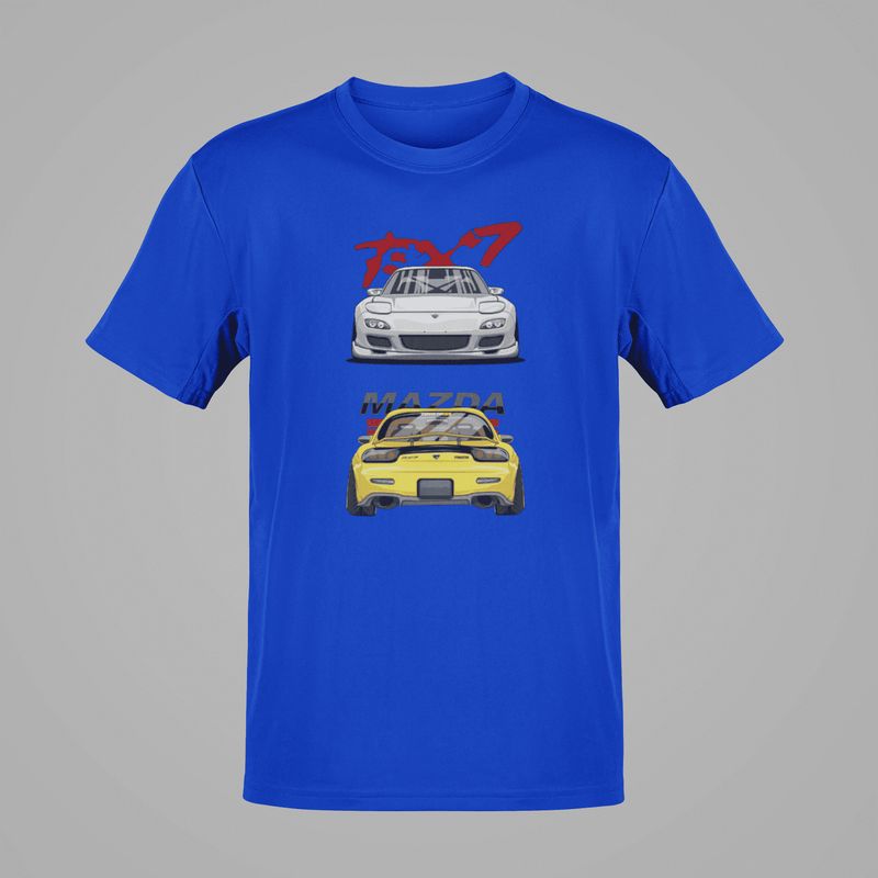 GENERICO - Polo Mazd RX7 Camiseta de Autos de Carreras JDM Remera Algodon