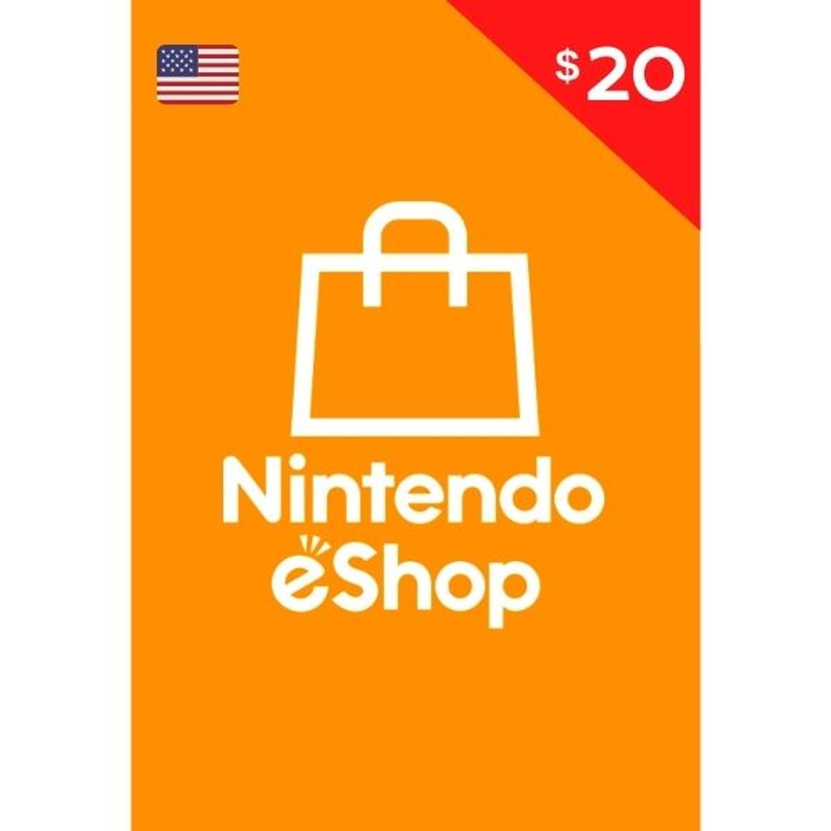 NINTENDO - Nintendo eShop Gift Card 20 USA Tarjeta Nintendo 20 Switch Digital