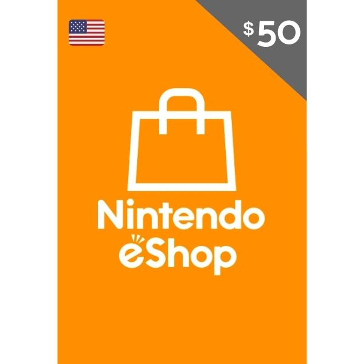 NINTENDO - Nintendo eShop Gift Card 50 USA Tarjeta Nintendo 50 Switch Digital