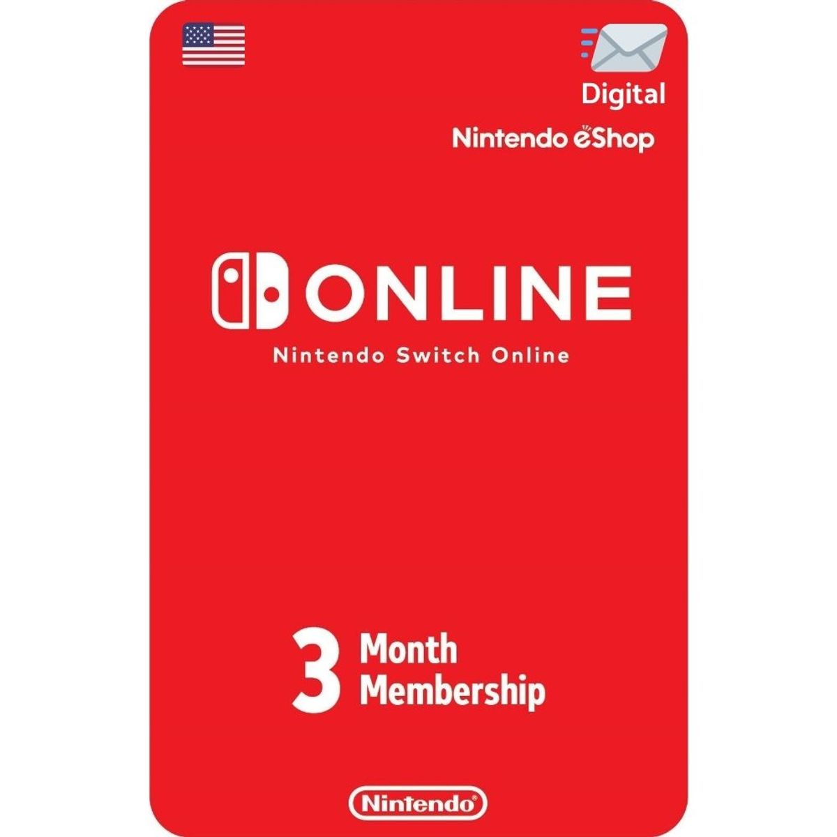 NINTENDO - Membresia Nintendo Switch Online 3 Meses Usa Digital