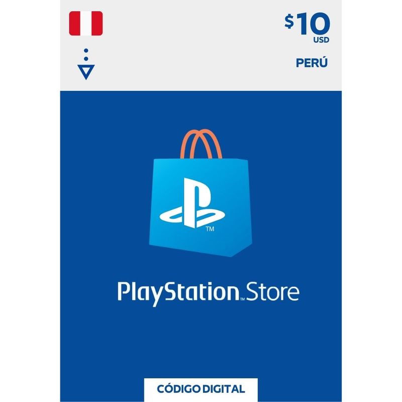 PLAYSTATION - PSN Gift Card 10 Perú Tarjeta PlayStation Network 10 PS5 PS4 Digital