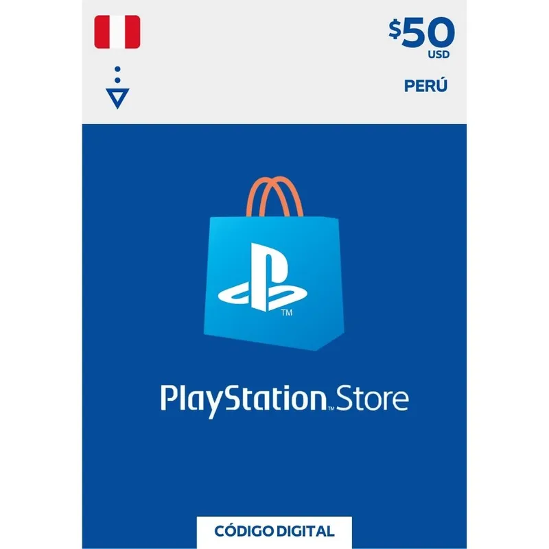 PLAYSTATION - PSN Gift Card 50 Perú Tarjeta PlayStation Network 50 PS5 PS4 Digital