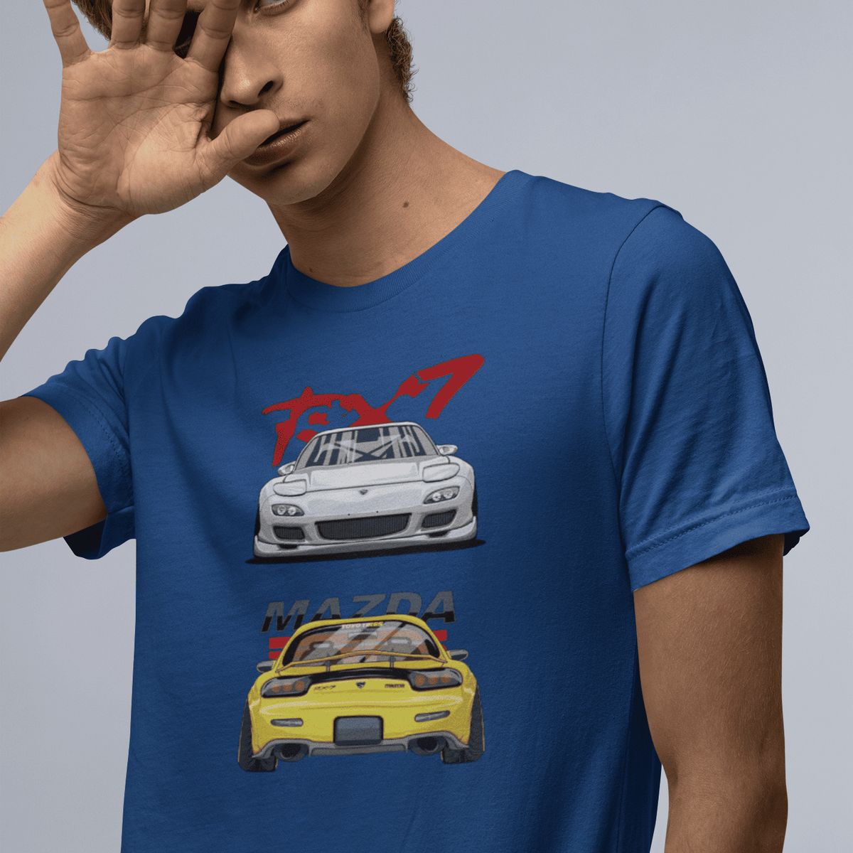 GENERICO - Camiseta Mazda RX7 Polo de Carro Japones JDM Remera Algodon