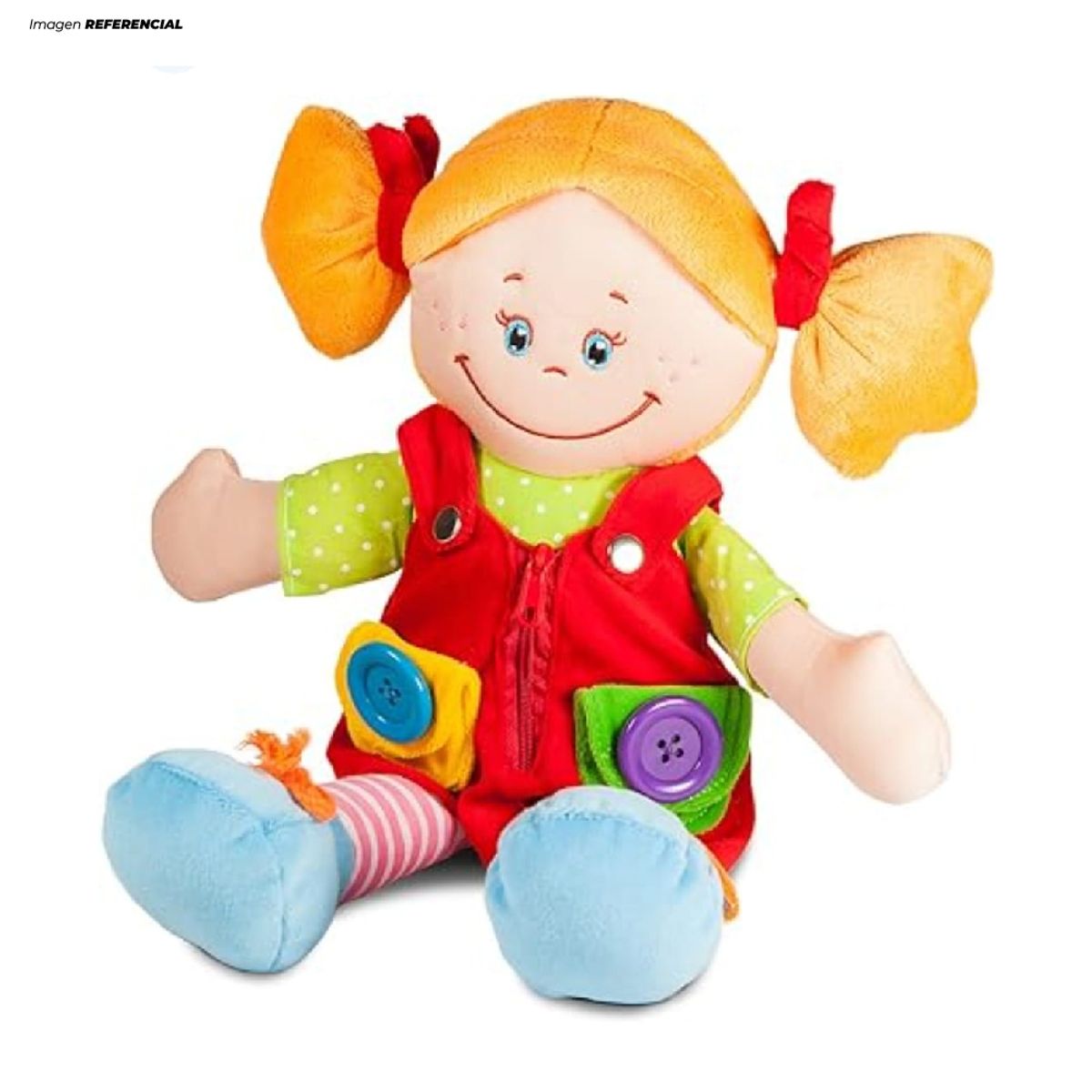 GENERICO - Muñeca Divertida de Trapo Educativo Didáctica