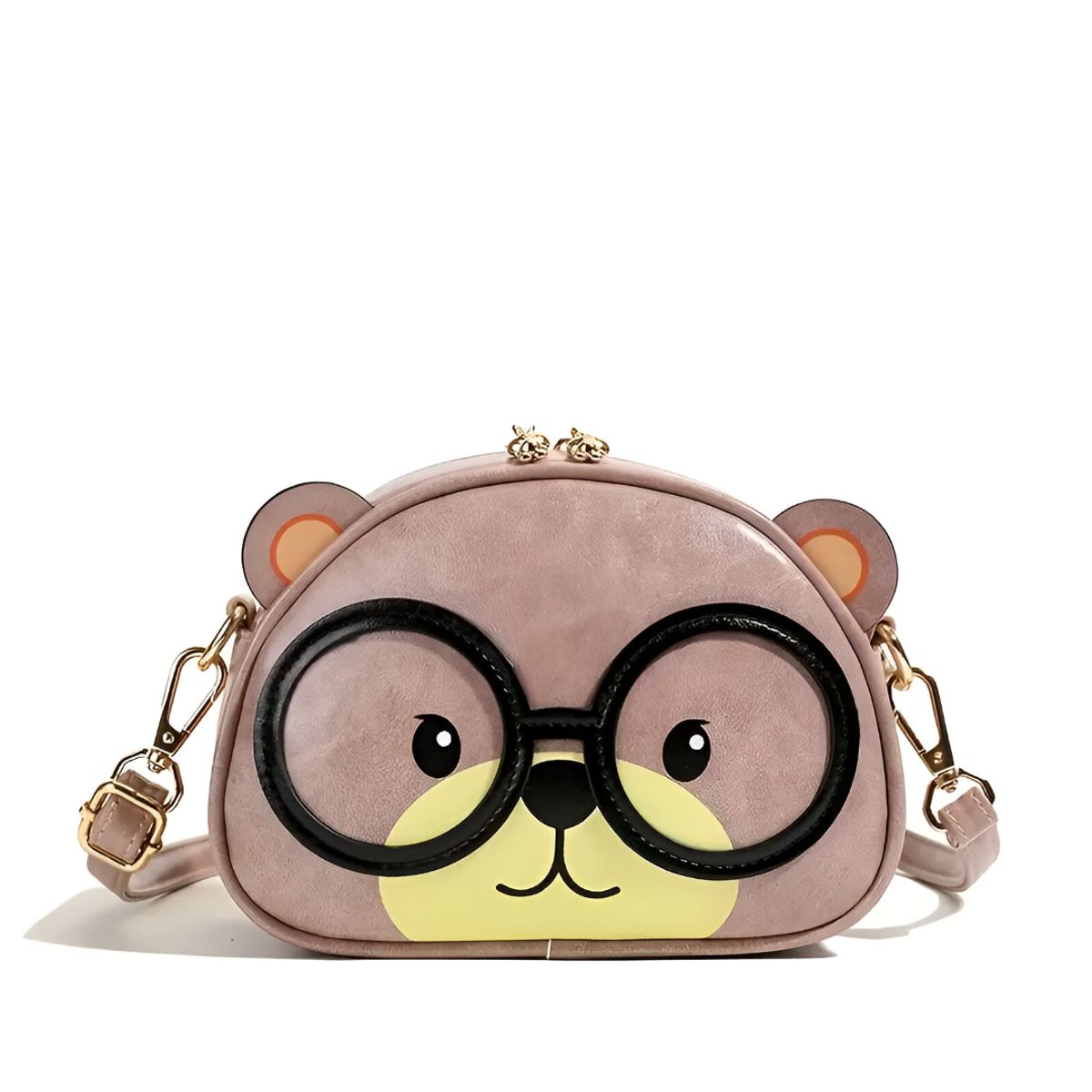 GENERICO - CARTERA PITON BEAR CUERO PU OSITO ROSA