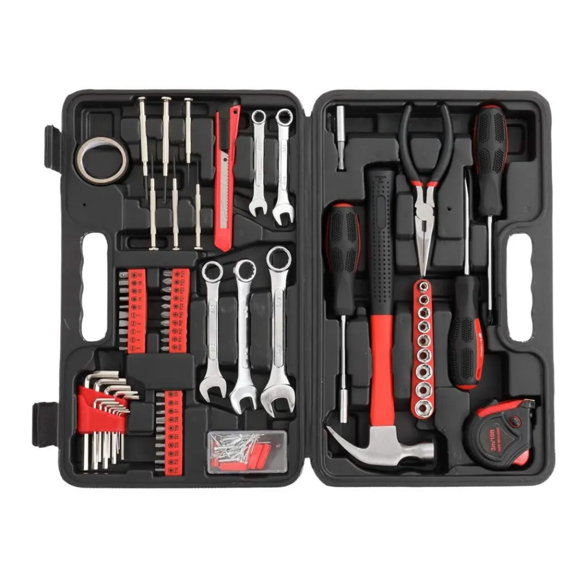 GENERICO - KIT DE HERRAMIENTAS DE 146 PIEZAS ESENCIALES PARA EL HOGAR