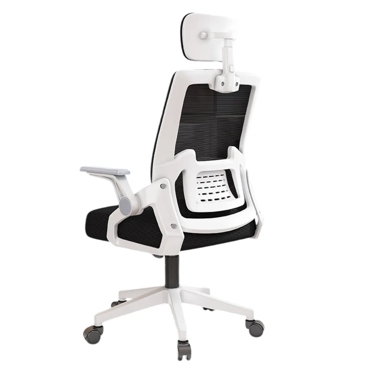 GENERICO - Silla Ergonómica Escritorio Oficina Giratoria Soporte Lumbar Negra