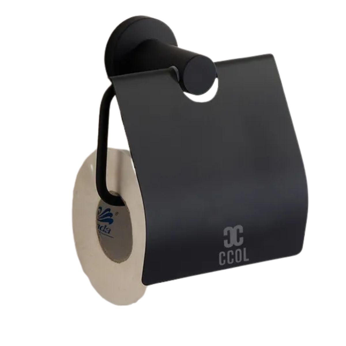 GENERICO - Portapapel higienico con soporte multiuso de acero inoxidable