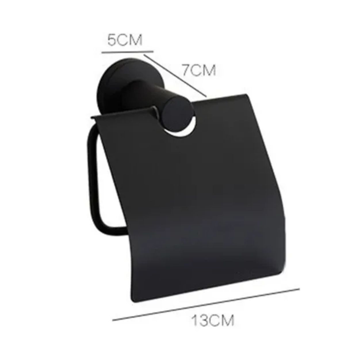 GENERICO - Portapapel higienico con soporte multiuso de acero inoxidable