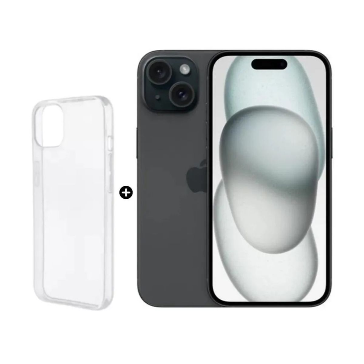 APPLE - Apple iPhone 15 128GB - Negro 5G + Case