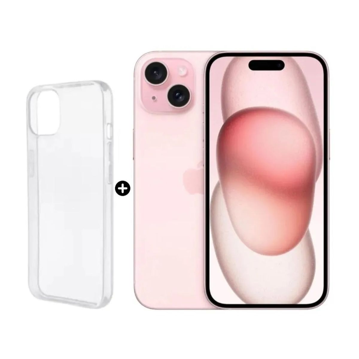 APPLE - Apple iPhone 15 128GB - Rosa 5G + Case