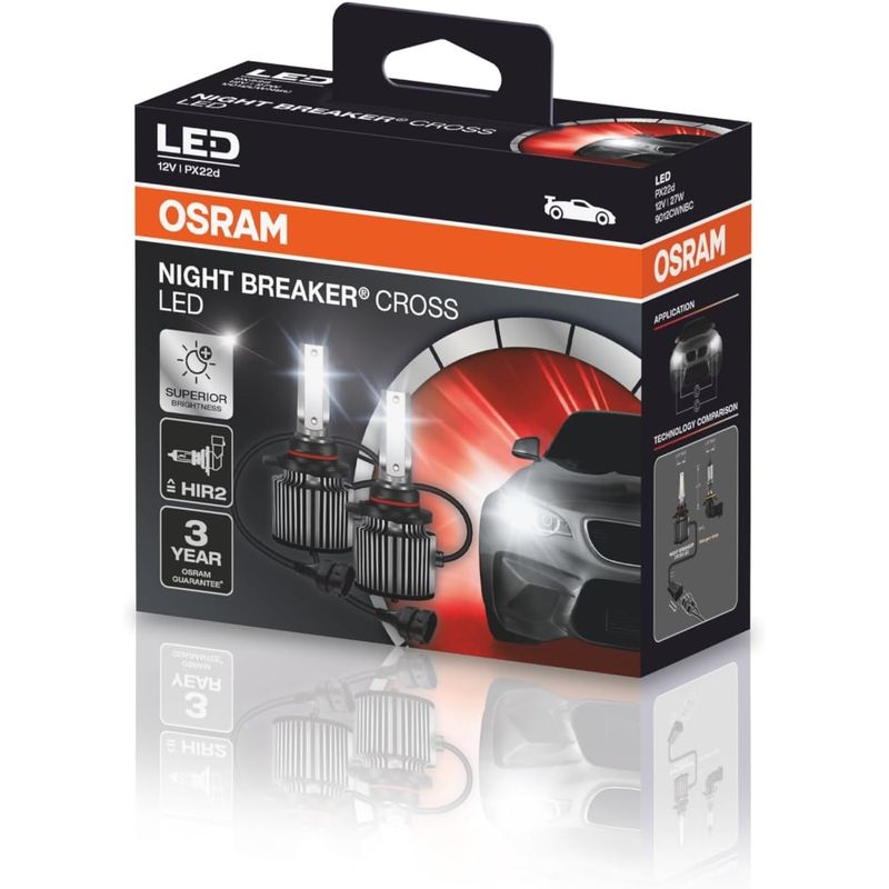 OSRAM - Foco Led 9012 HIR2 Osram Night Breaker Cross