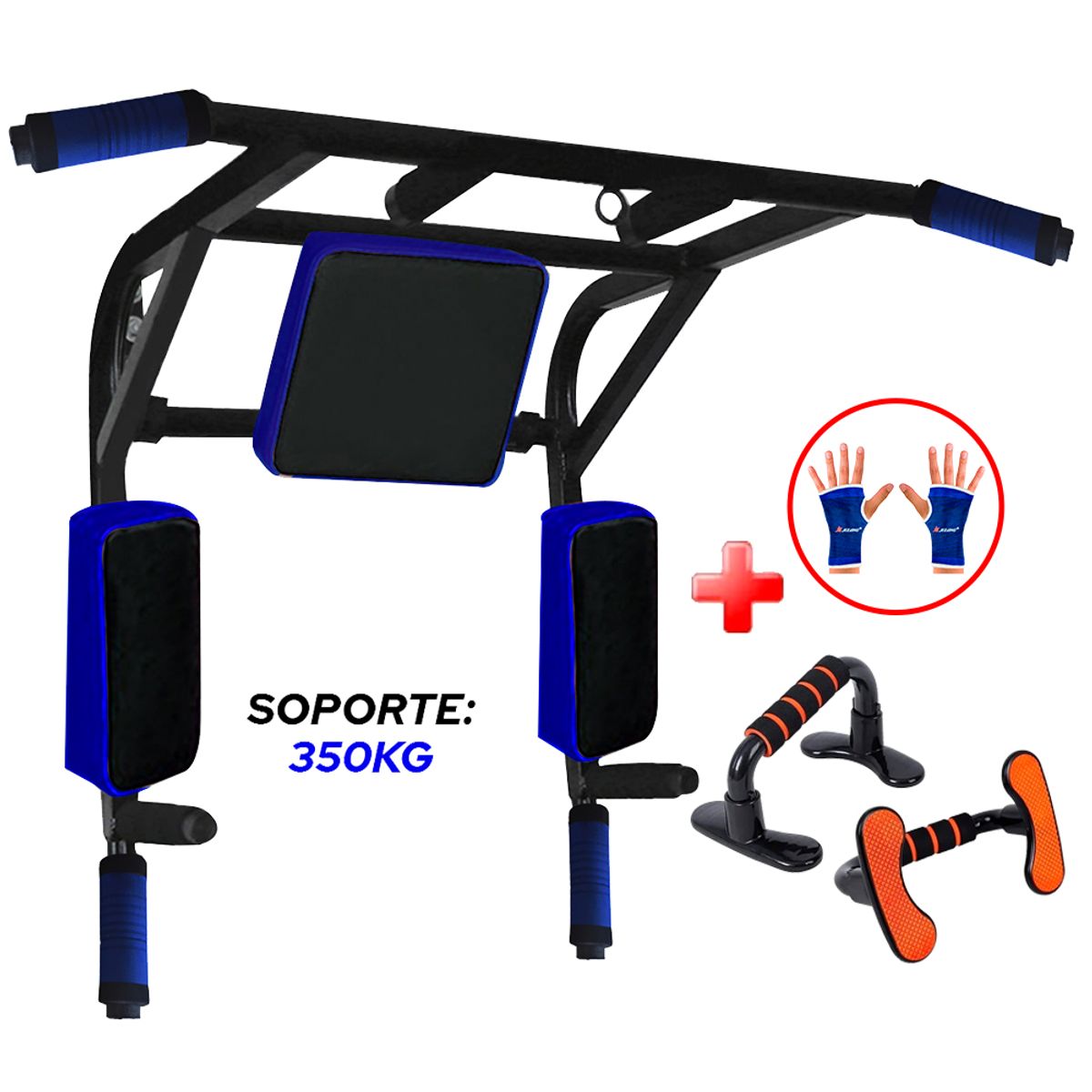 HOLGU - Barra Para Gimnasio 13 en 1 Push up + Guantes