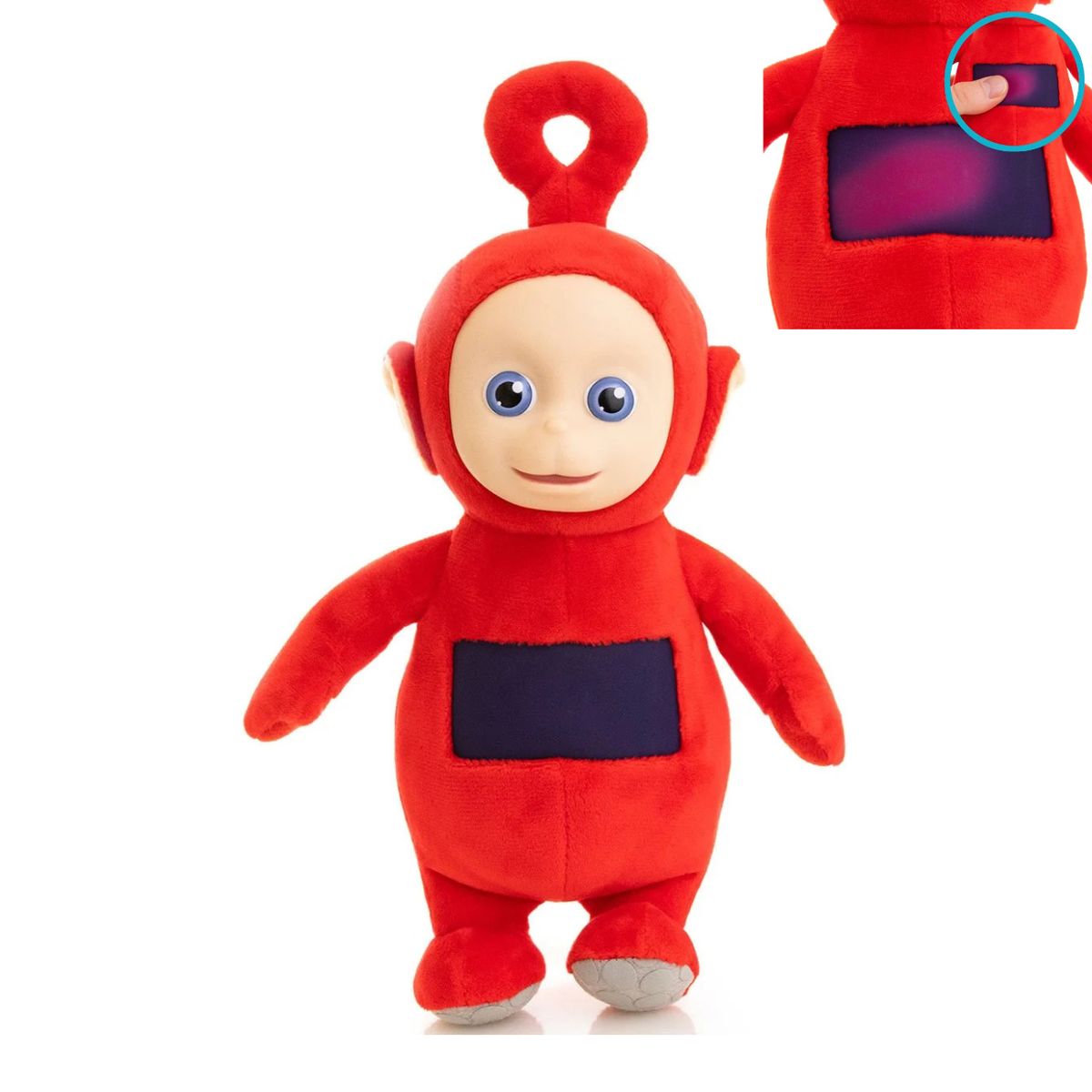 KAWAI - Peluche Po Teletubbies - rojo licenciado táctil suave 21cm