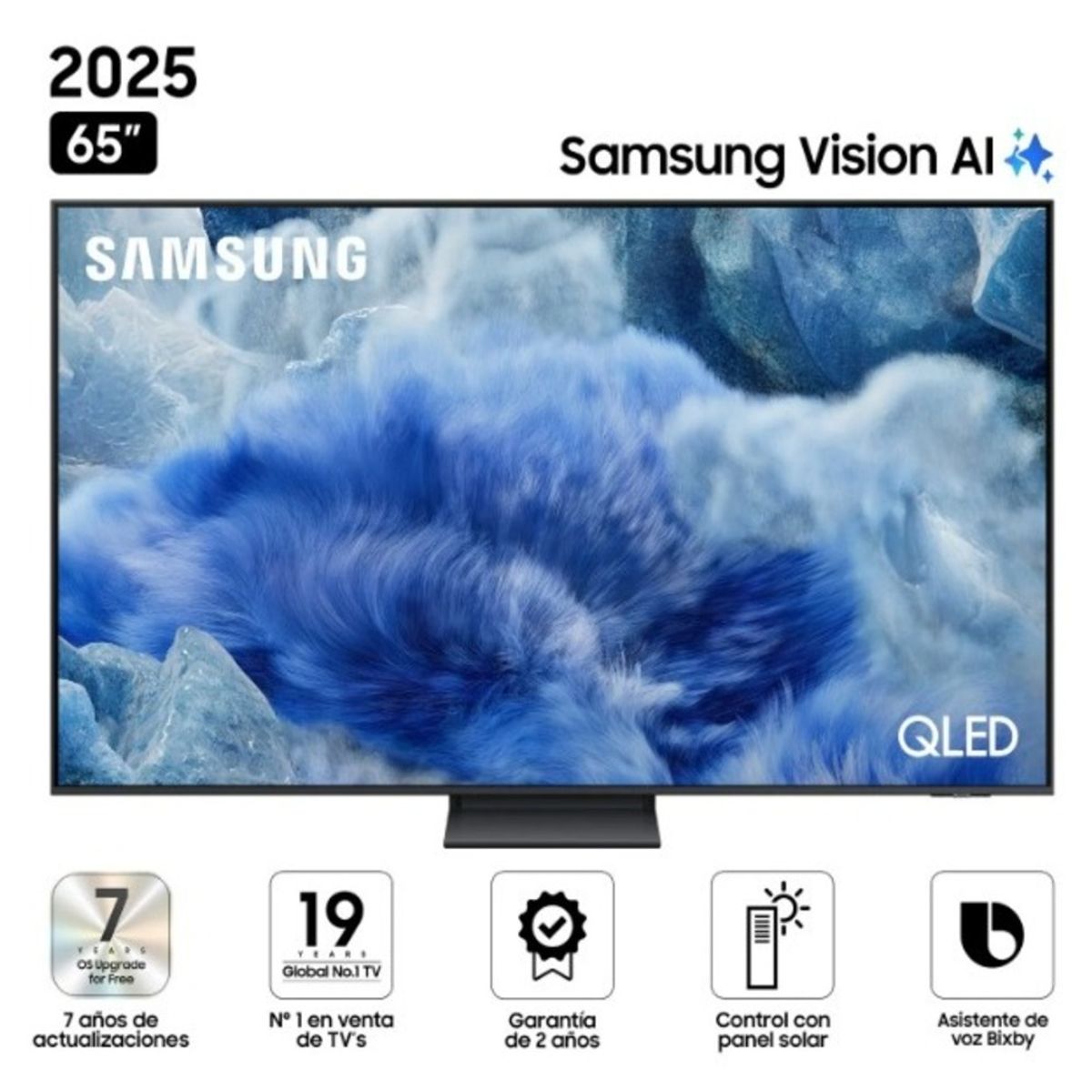 SAMSUNG - Televisor Samsung 65 QLED Smart UHD 4K Vision Ai 65Q8F