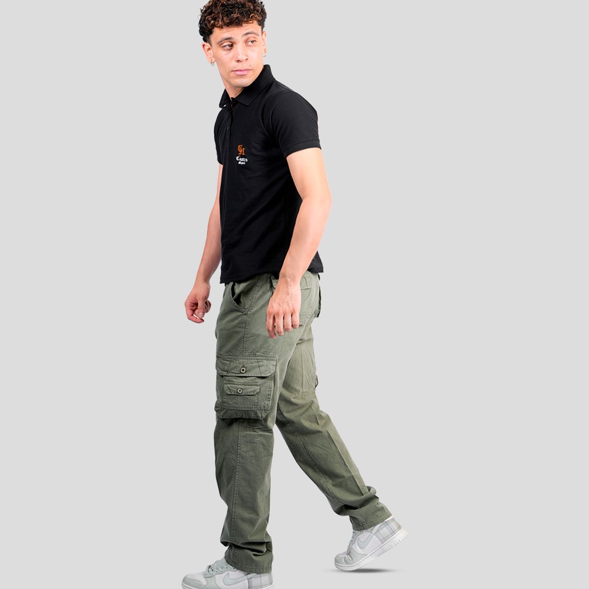 CH CASTRO SPORT - 7017 PANTALON DRILL CARGO REDWOOD 100% ALGODÓN RÍGIDO HOMBRE