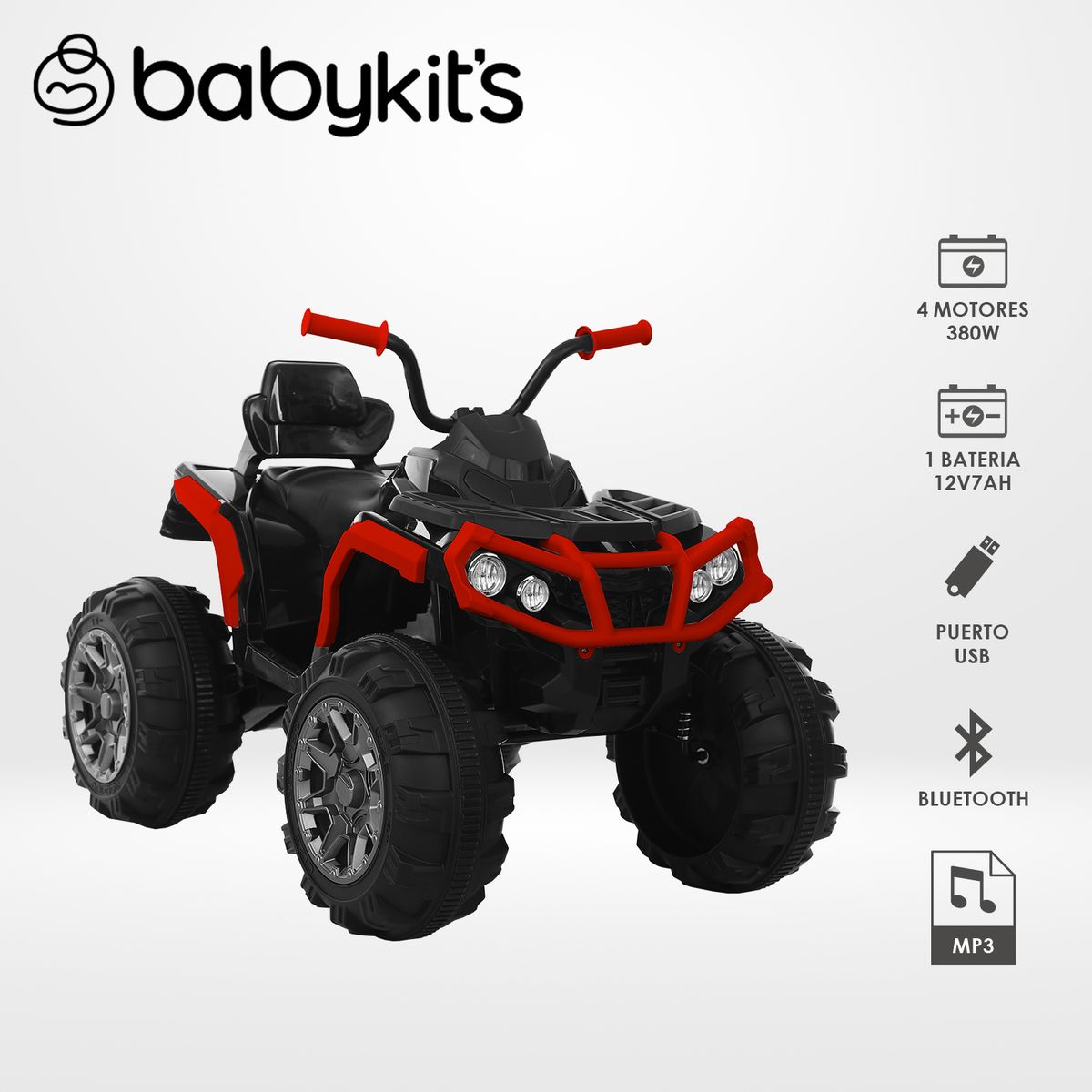 BABY KITS - Auto a batería Outlander Rojo