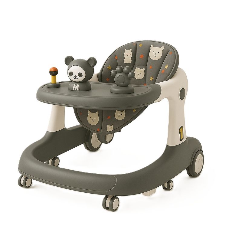 GENERICO - Andador  Caminador Multifuncional con Mesa de Juegos Gris