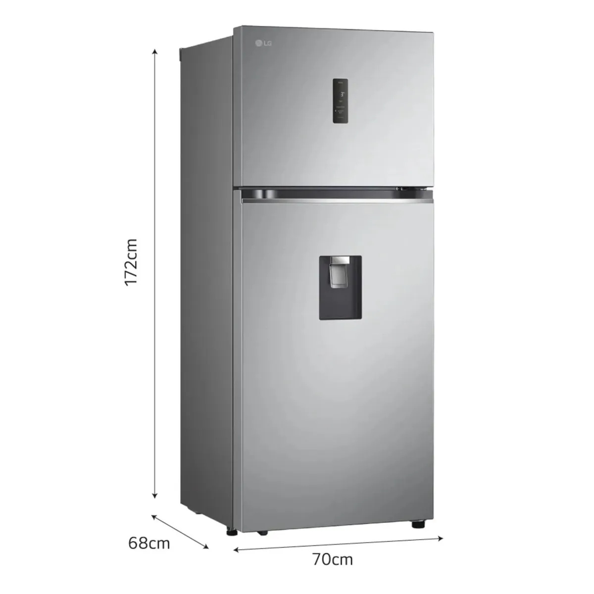 LG - REFRIGERADORA LG GT37SGP 374 LT HYGIENE FRESH TOP MOUNT PLATEADA