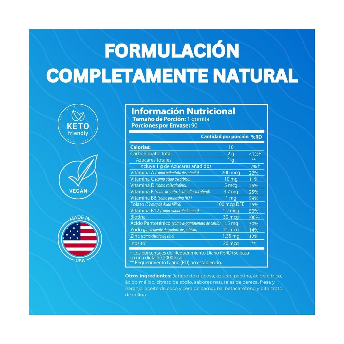 GENERICO - Multivitamínico para Niños en Gomitas Nutratonics 11 vitaminas de USA
