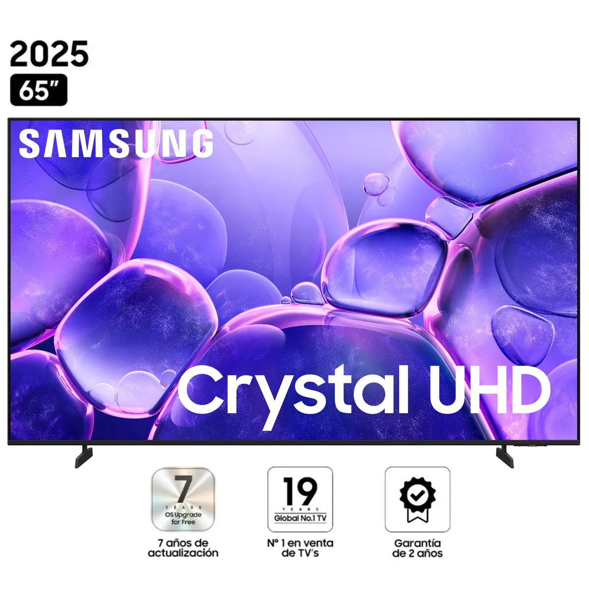 SAMSUNG - Televisor Samsung 65 Crystal UHD 4K UN65U8000FGXPE Modelo 2025