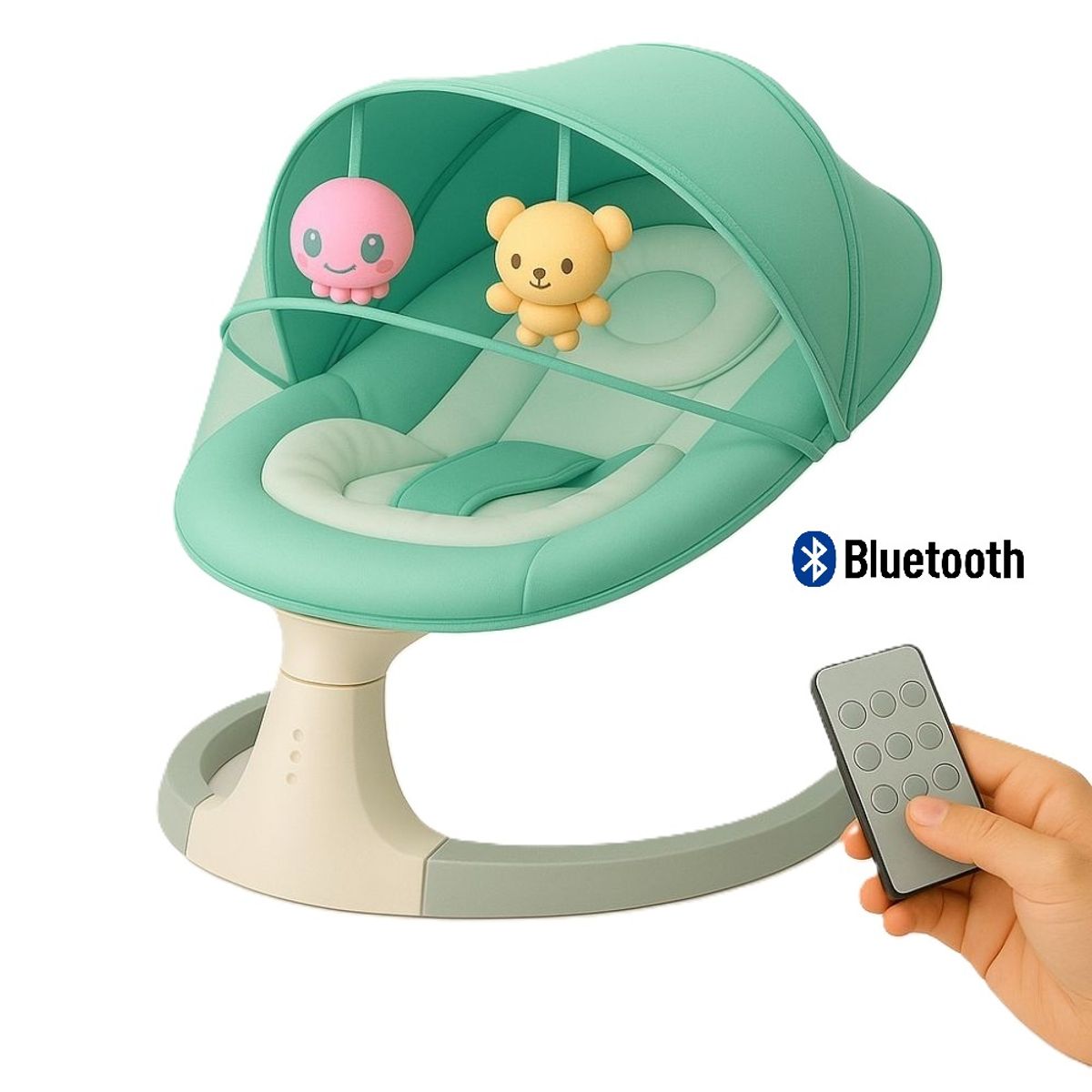 GENERICO - Mecedora Eléctrica Automática a Control Remoto Verde