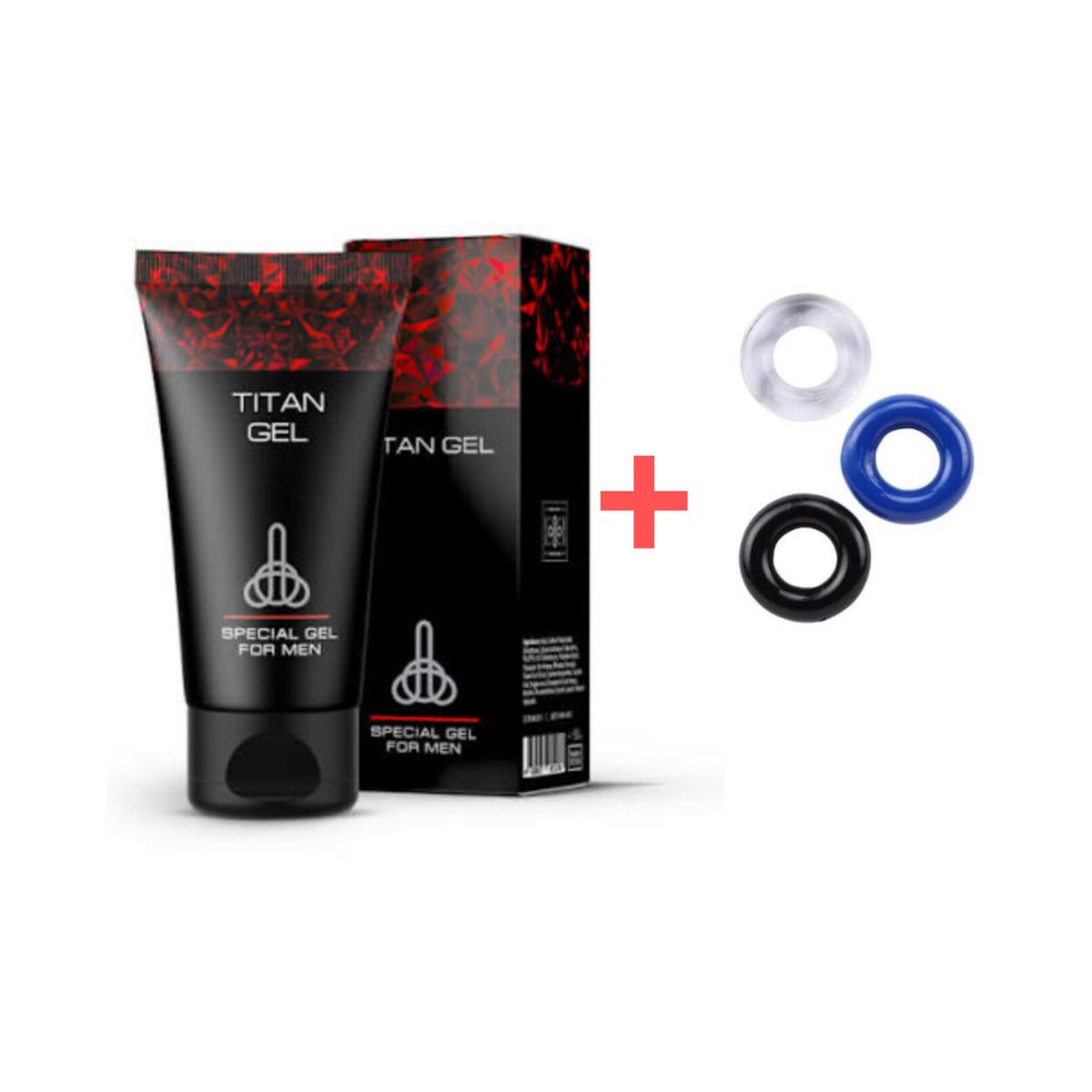 GENERICO - TITAN GEL CLASICO LUBRICANTE PACK ANILLOS